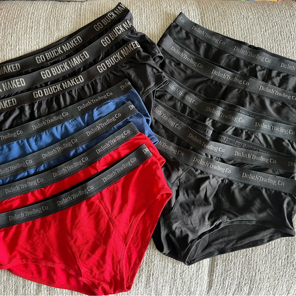 Dozen pairs of Buck Naked underwear